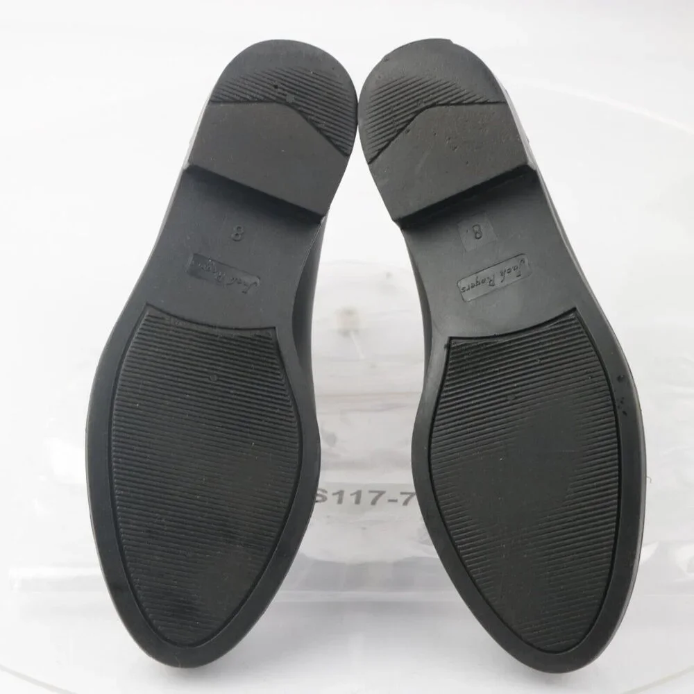 Jack Rogers Womens Sallie‎ Rain Boot Size 8 Black Rubber Pull On Chelsea Bootie